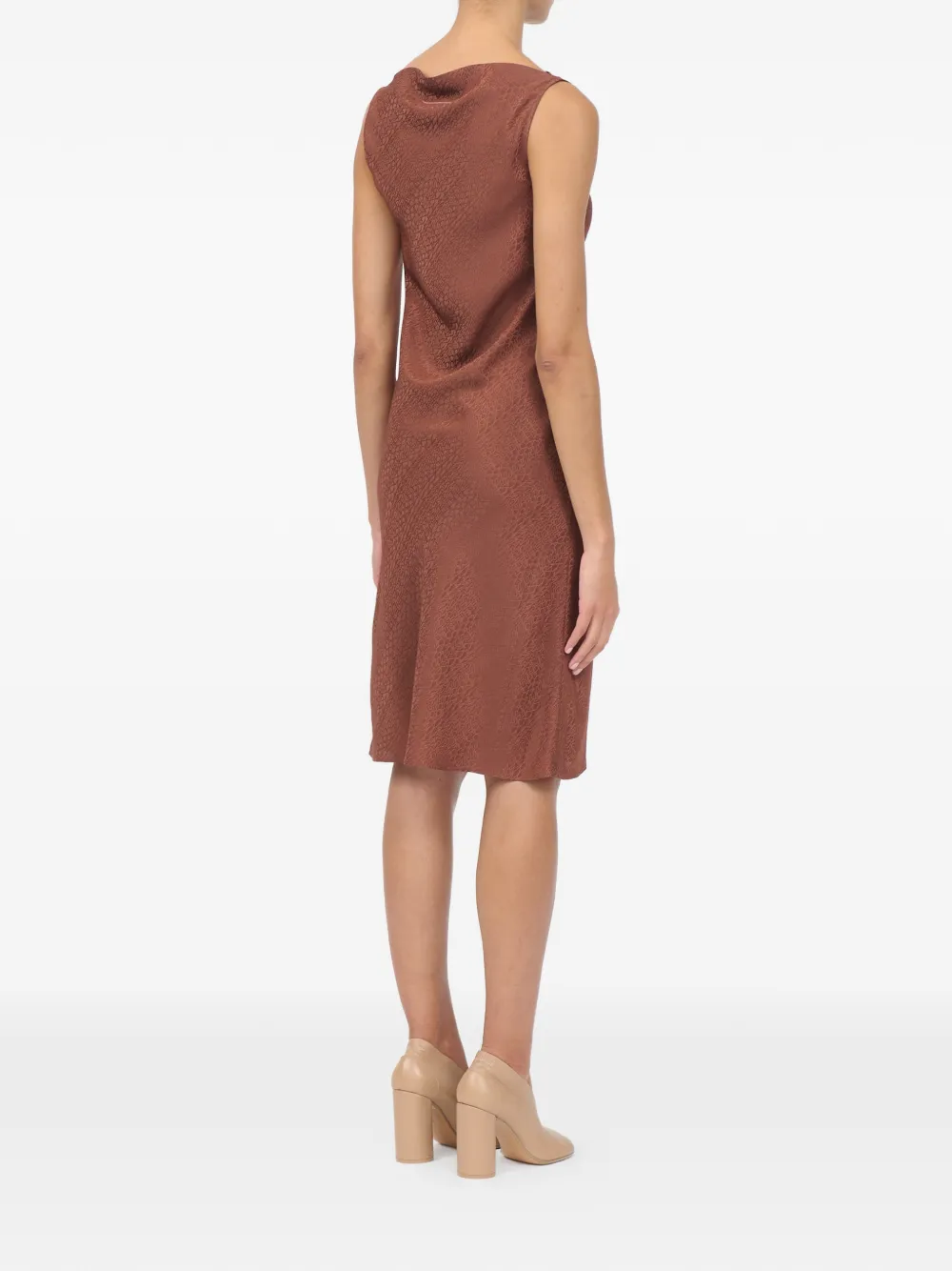 MM6 Maison Margiela Jurk met jacquard Bruin