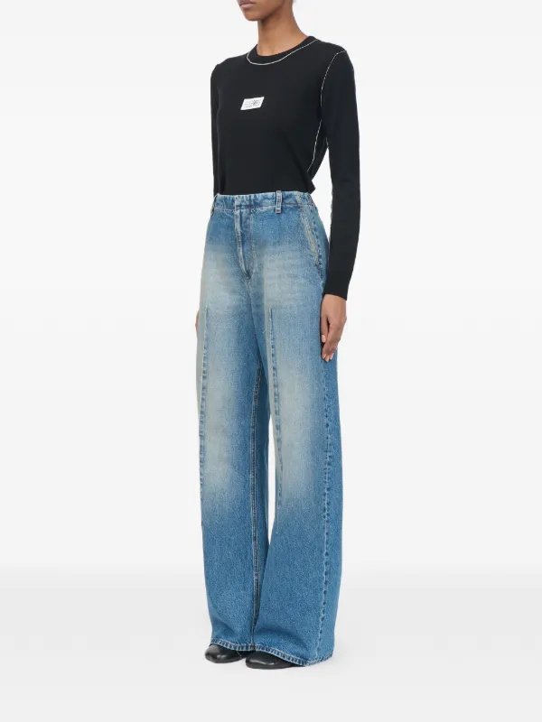 MM6 Maison Margiela フェイデッド ジーンズ | ブルー | FARFETCH JP