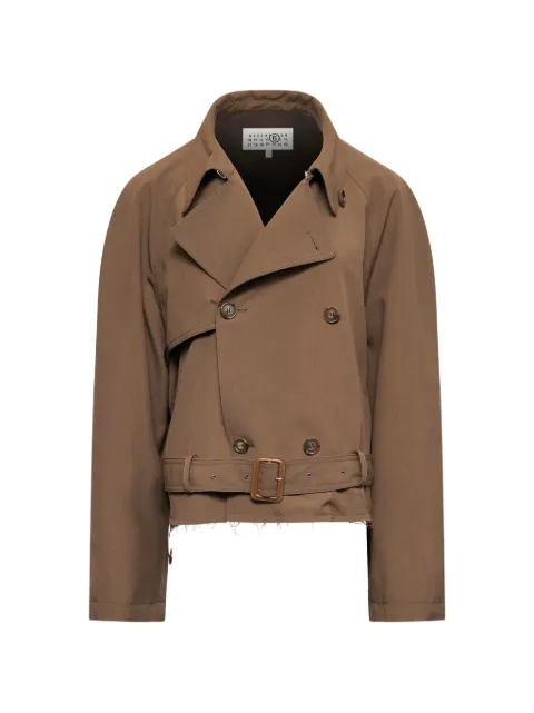 MM6 Maison Margiela chamarra con cinturón