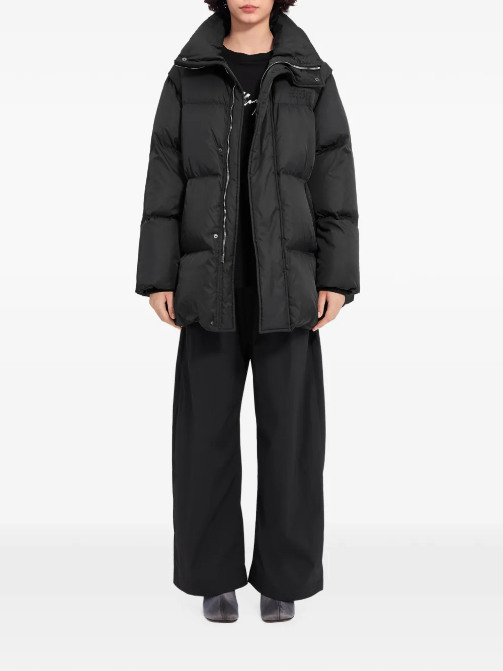 MM6 Maison Margiela Nylon donsjack Zwart