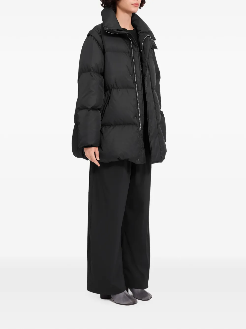 MM6 Maison Margiela Nylon donsjack Zwart