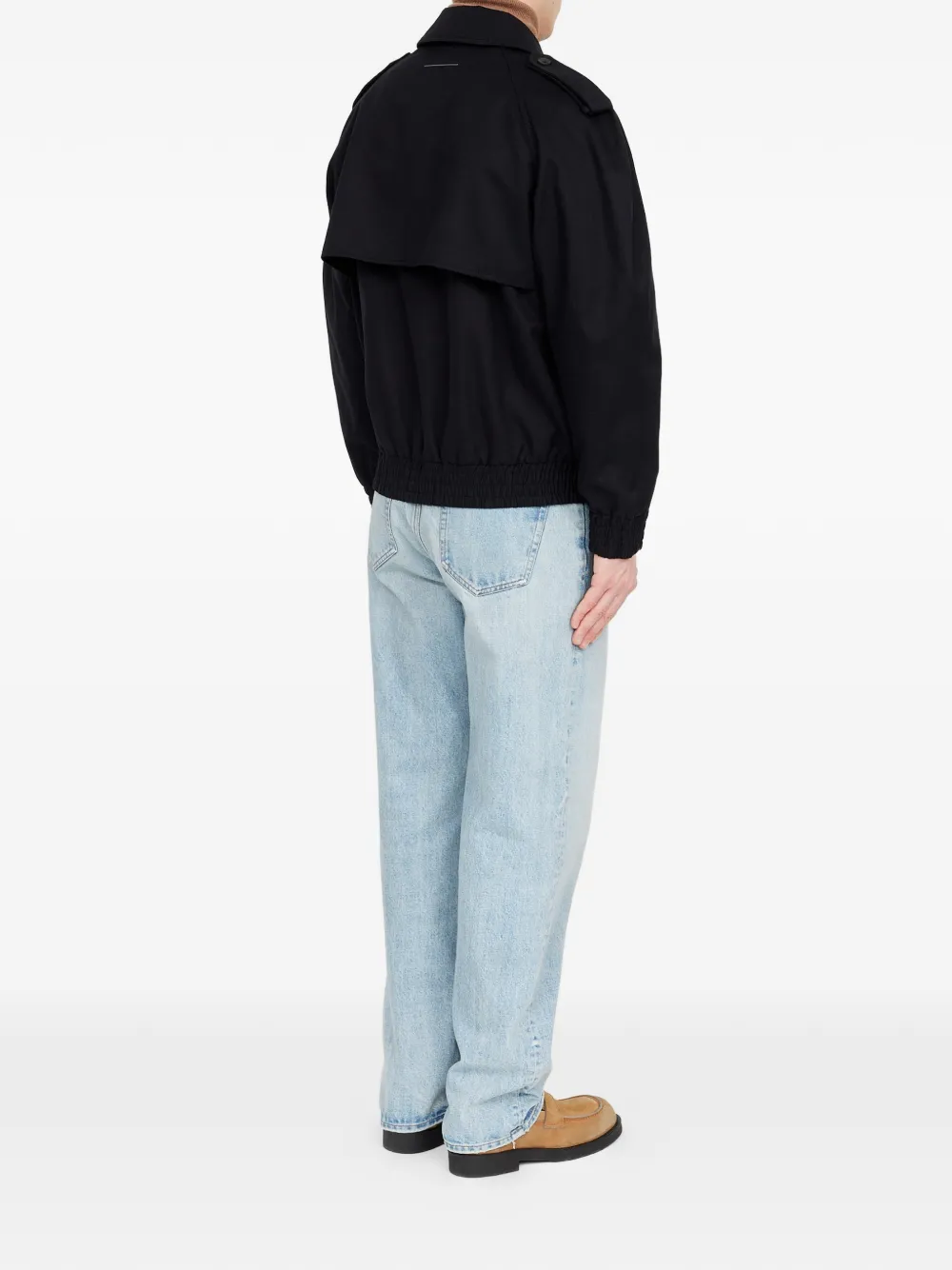 MM6 Maison Margiela Katoenen twill jack Zwart