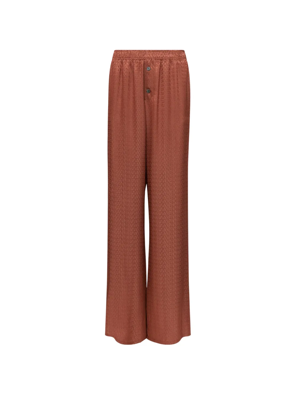 MM6 Maison Margiela viscose blend jacquard trousers - Brown