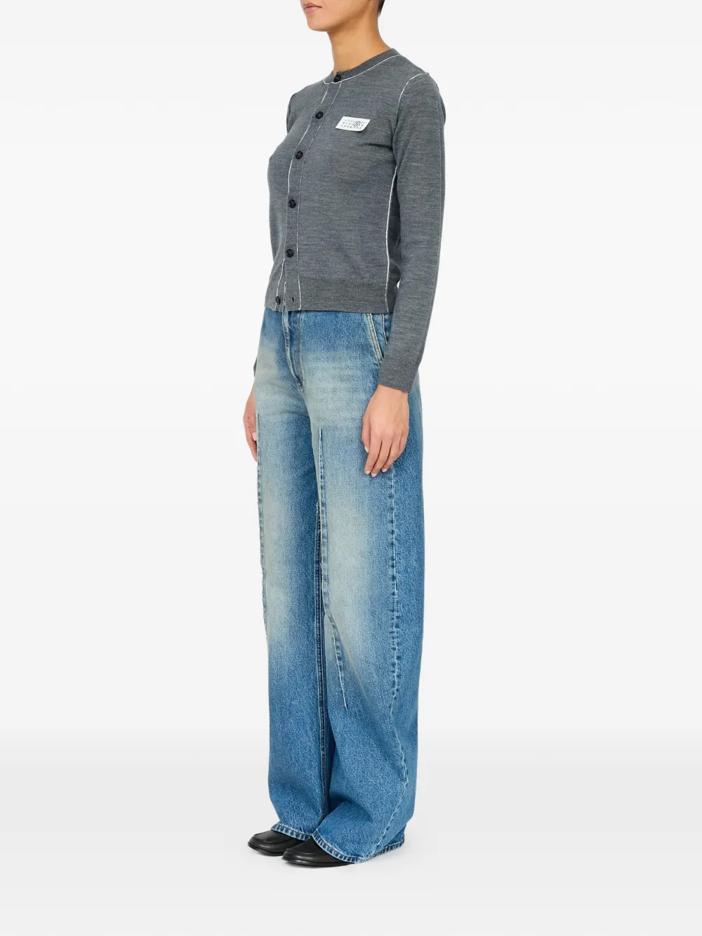 MM6 Maison Margiela Vest met knopen Grijs