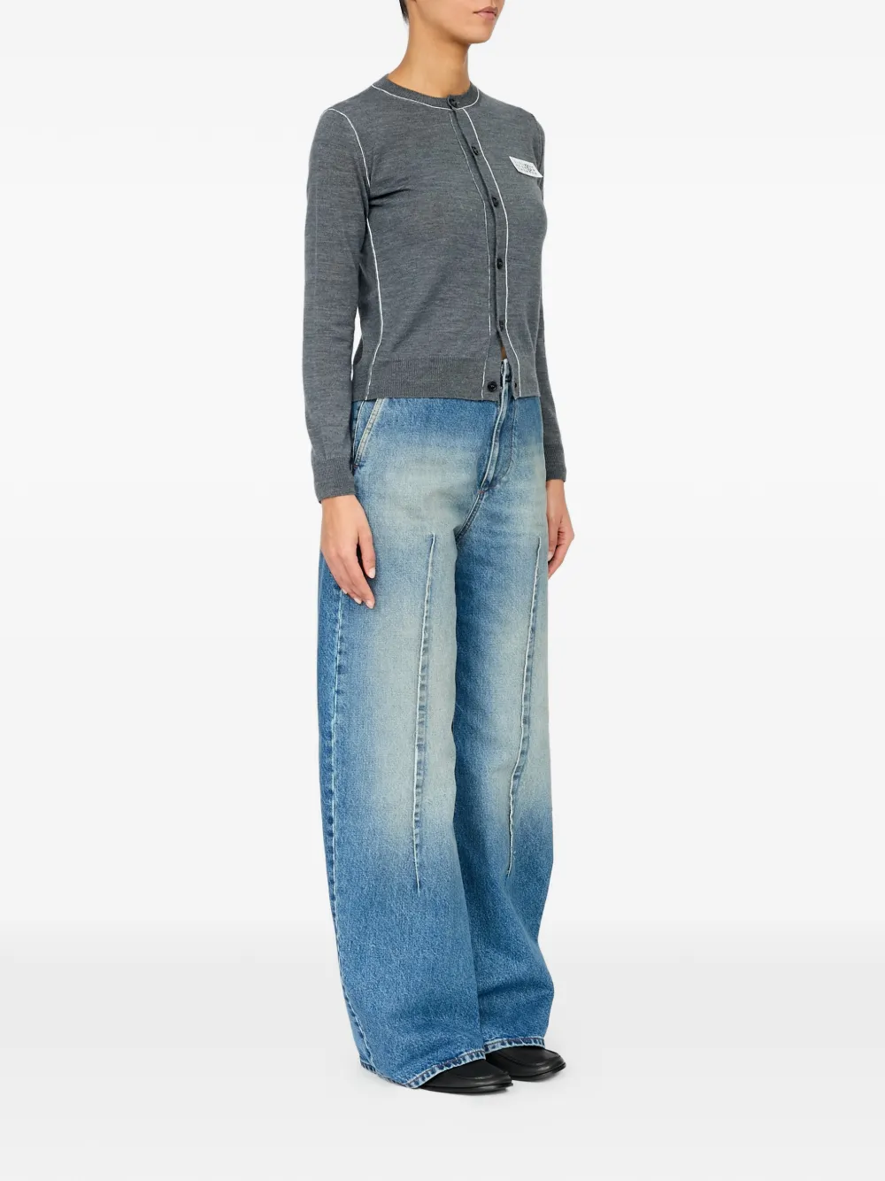 MM6 Maison Margiela Vest met knopen Grijs
