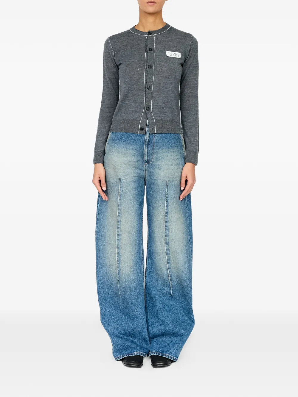 MM6 Maison Margiela Vest met knopen Grijs
