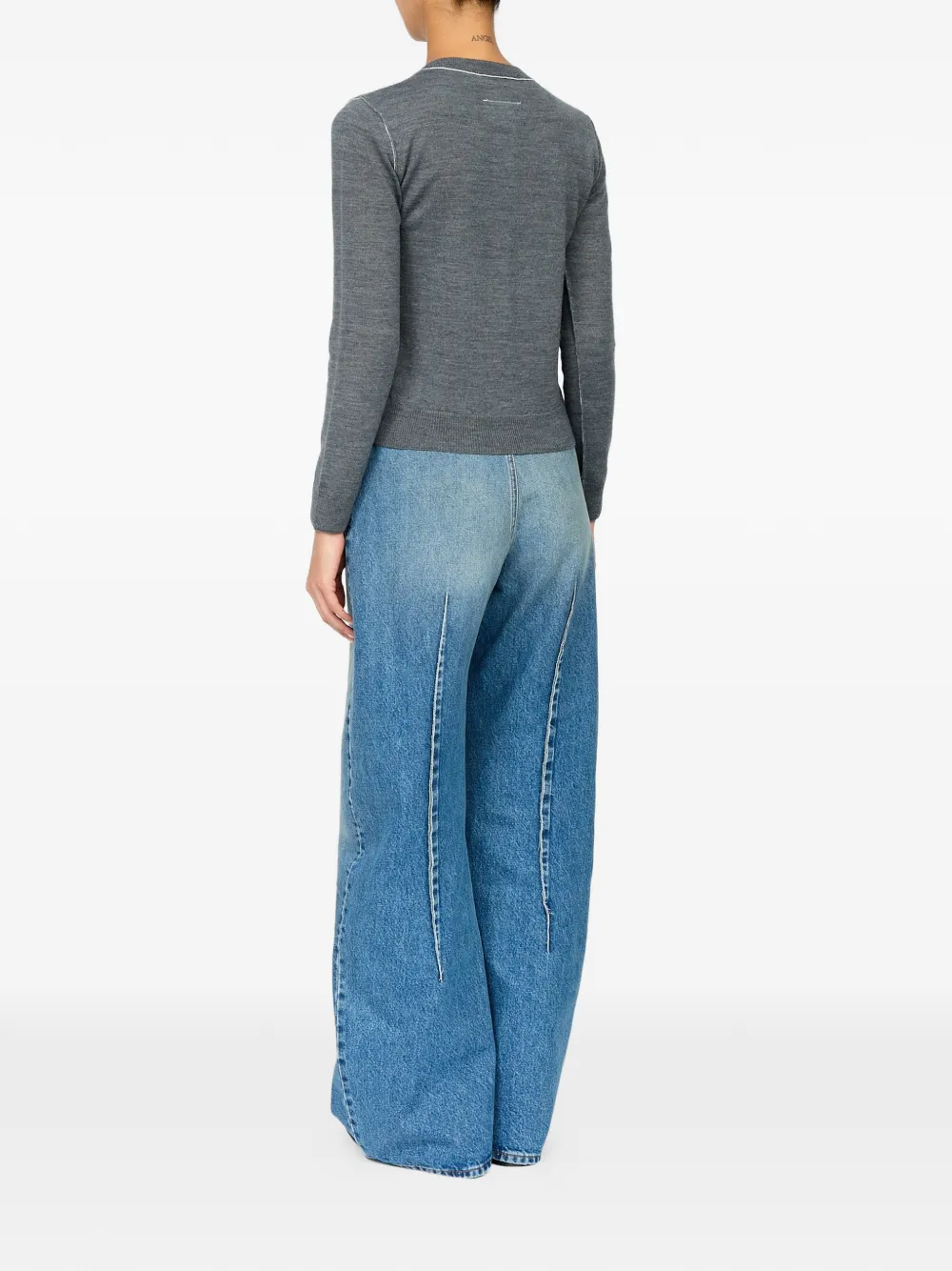 MM6 Maison Margiela Vest met knopen Grijs