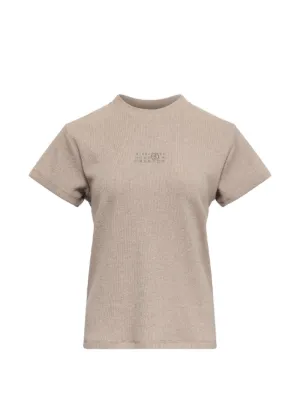 新品　MM6 ロゴプリント Tシャツ 3色セットよりばら売り ベージュ MM6 Maison Margiela ロゴ Tシャツ | グレー | FARFETCH JP