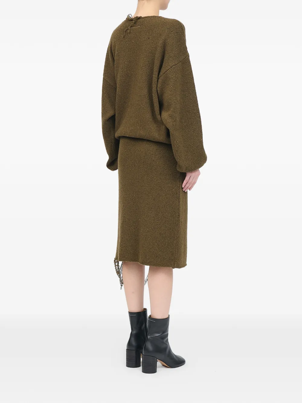 MM6 Maison Margiela Gebreide trui Bruin