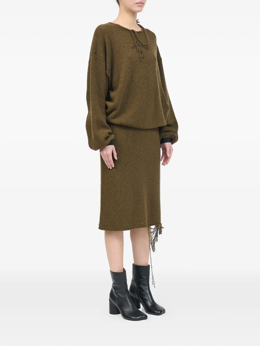 MM6 Maison Margiela Gebreide trui Bruin