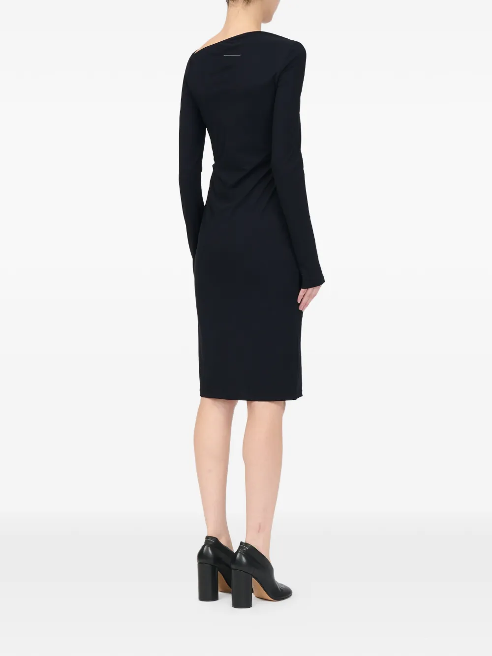MM6 Maison Margiela Jersey midi-jurk Zwart