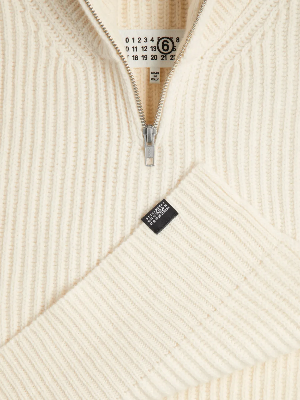 MM6 Maison Margiela Spencer van wolmix Beige