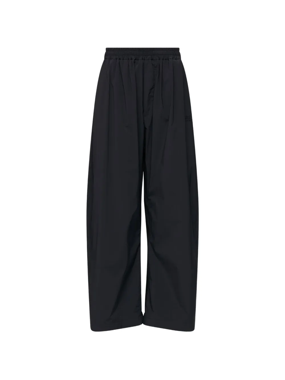 MM6 Maison Margiela logo-embroidered nylon drawstring trousers - Schwarz