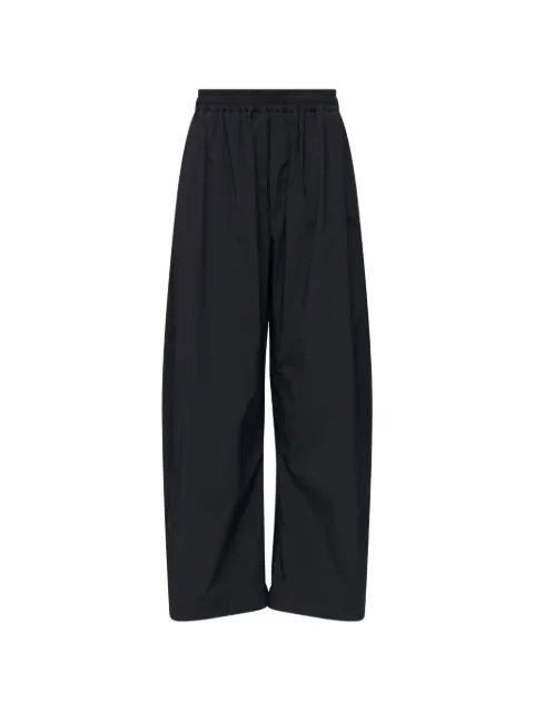 MM6 Maison Margiela Broek met geborduurd logo en trekkoord
