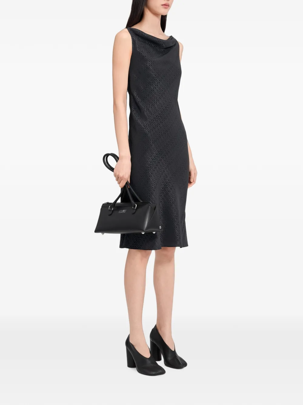 MM6 Maison Margiela Jacquard jurk Zwart
