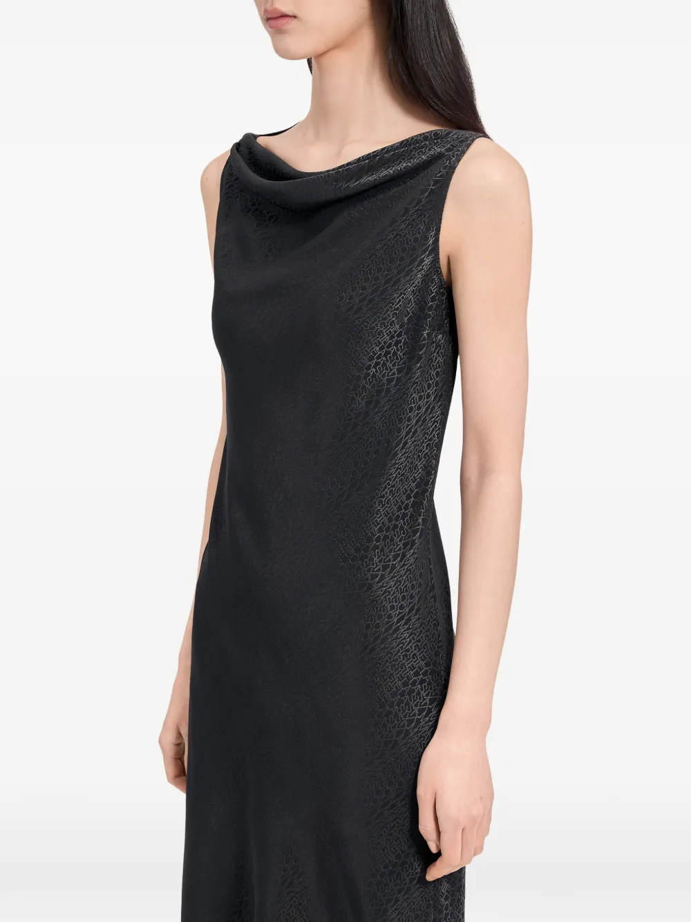 MM6 Maison Margiela Jacquard jurk Zwart