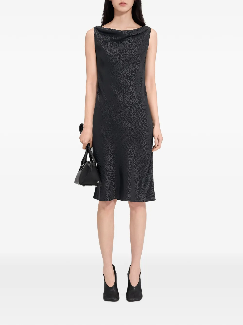 MM6 Maison Margiela Jacquard jurk Zwart