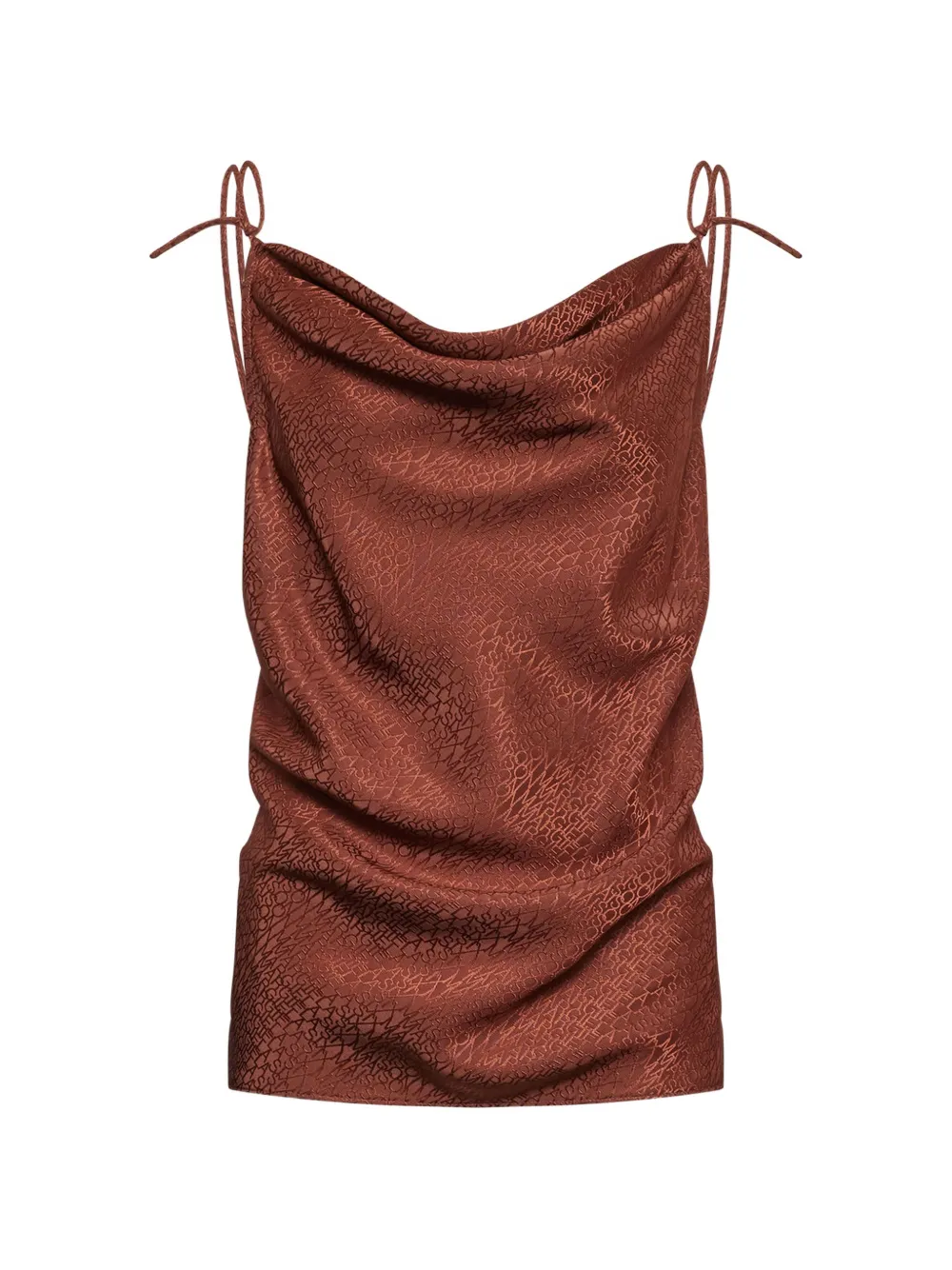 MM6 Maison Margiela jacquard top - Braun