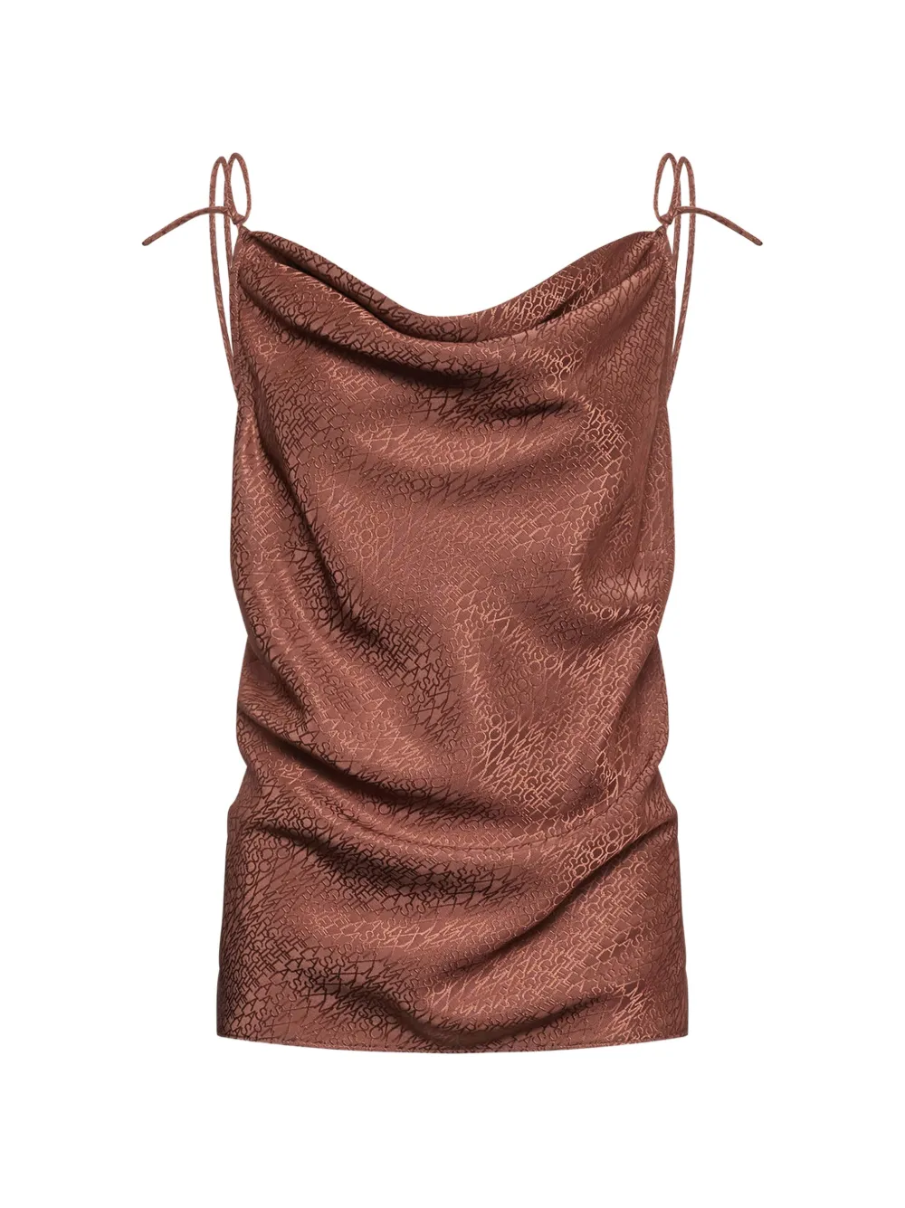 MM6 Maison Margiela jacquard top - Brown