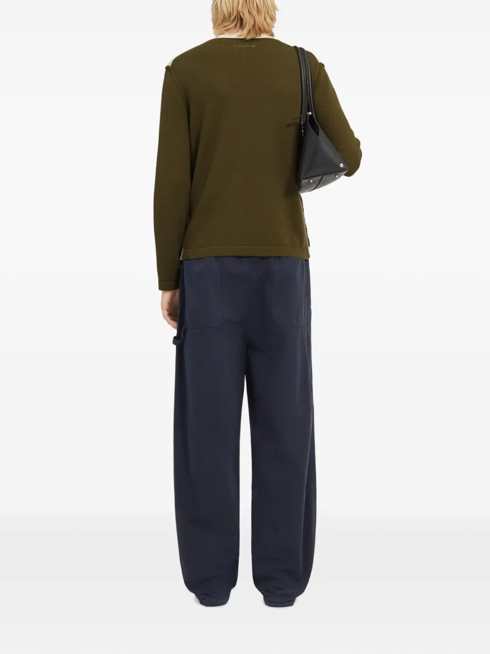 MM6 Maison Margiela Trui met ronde hals Groen
