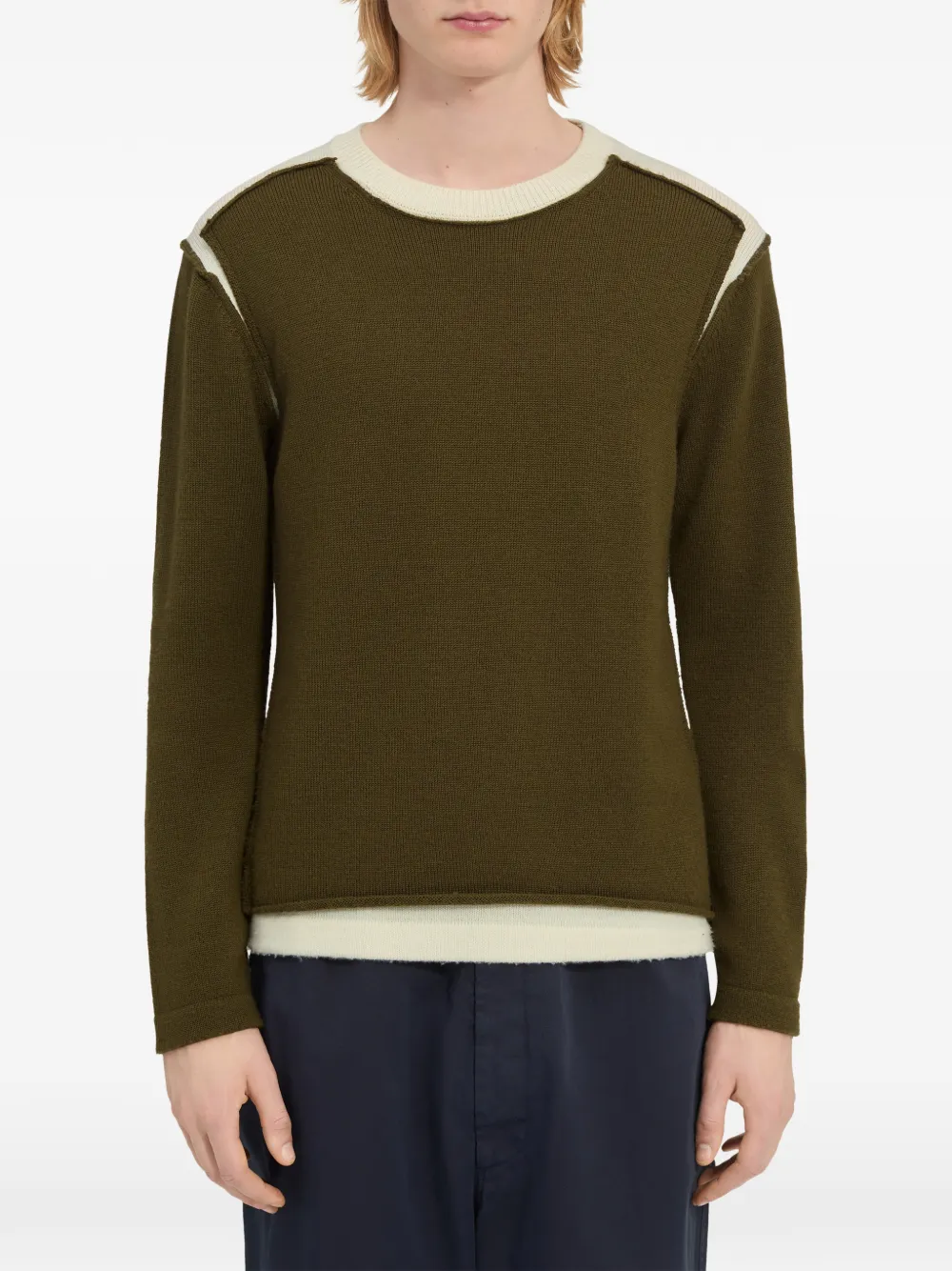 MM6 Maison Margiela Trui met ronde hals Groen
