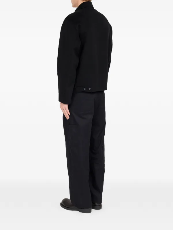 MM6 Maison Margiela double-faced Wool Zip Jacket | Black | FARFETCH