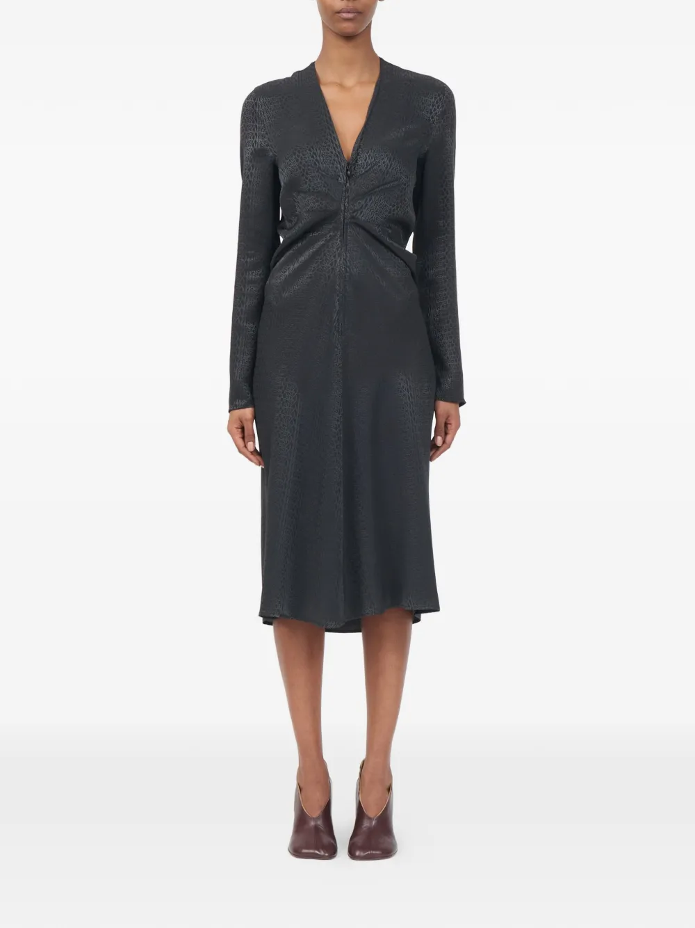 MM6 Maison Margiela Wikkeljurk met jacquard Zwart