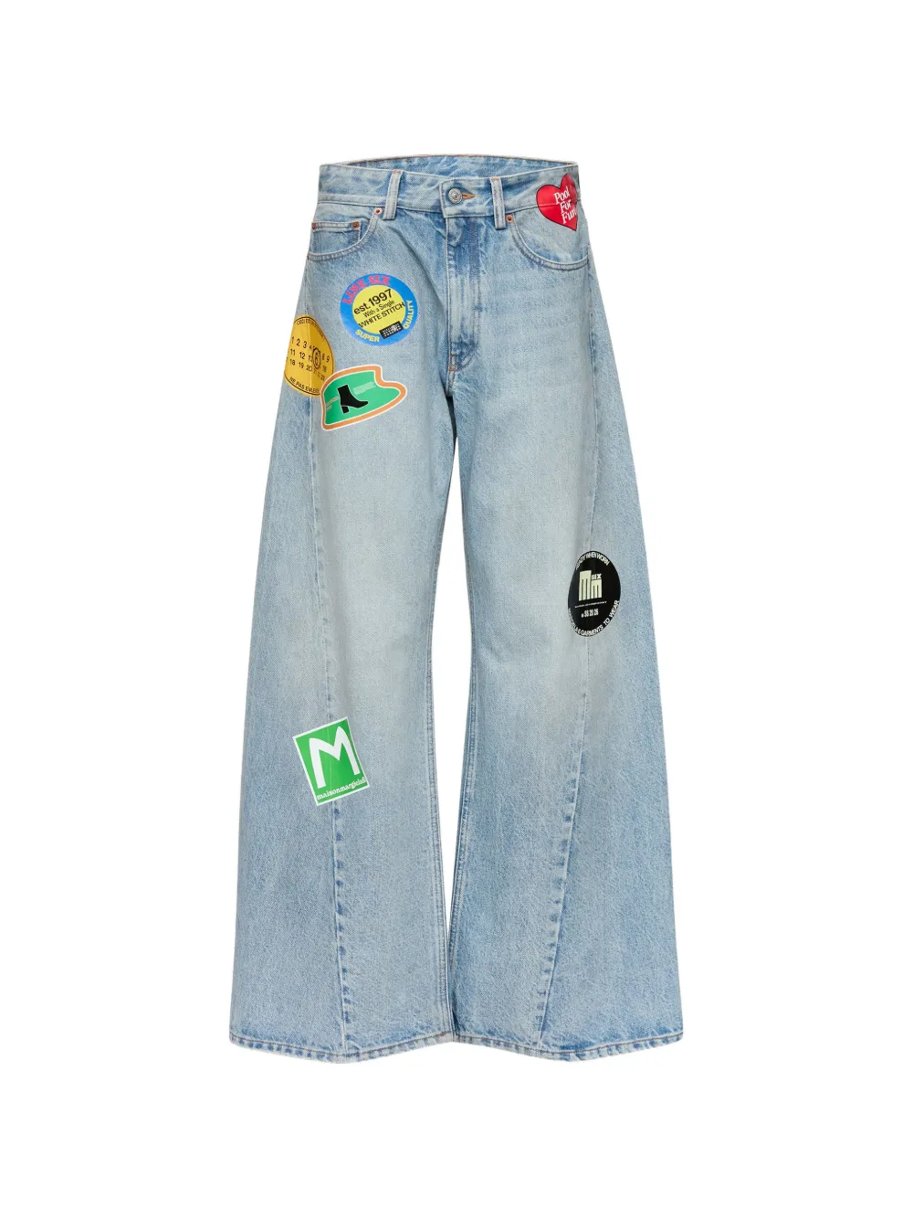 MM6 Maison Margiela Jeans mit weitem Bein - Blau