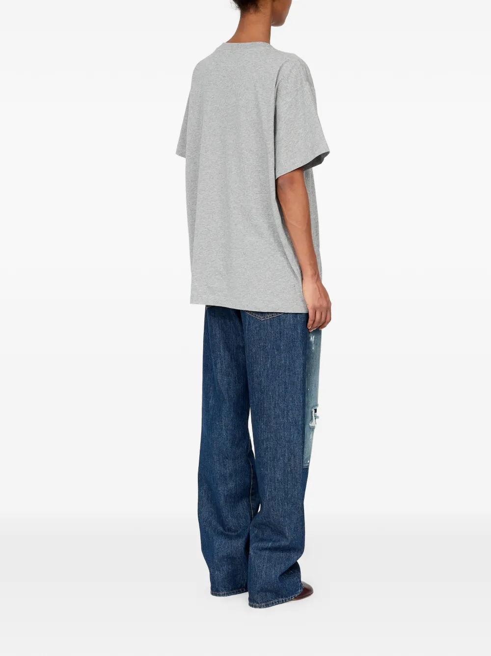 MM6 Maison Margiela Katoenen jersey T-shirt Grijs