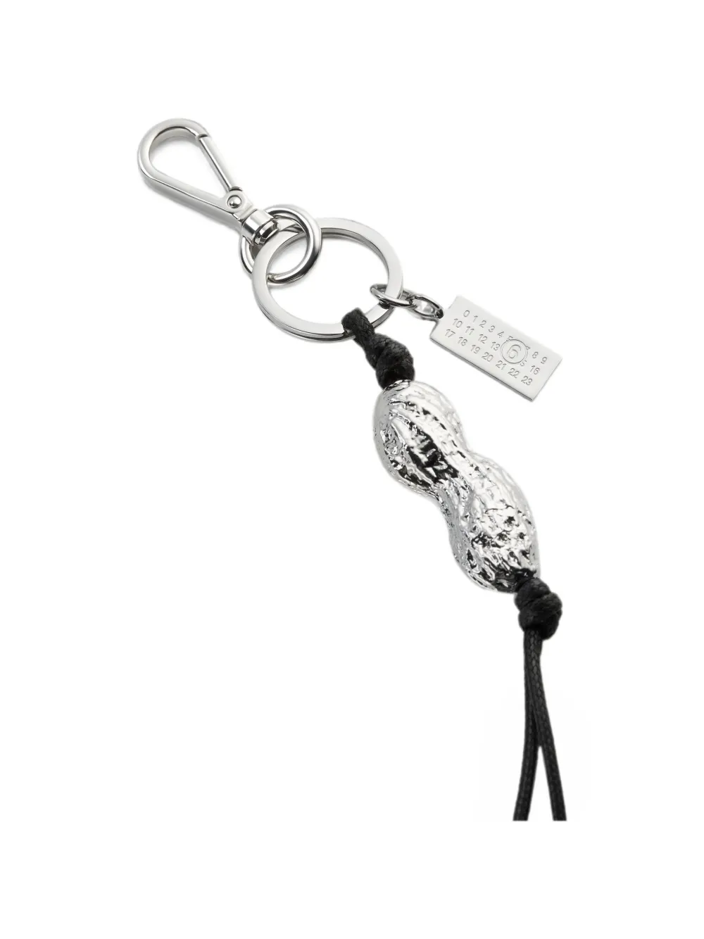 MM6 Maison Margiela Leren sleutelkoord Zilver