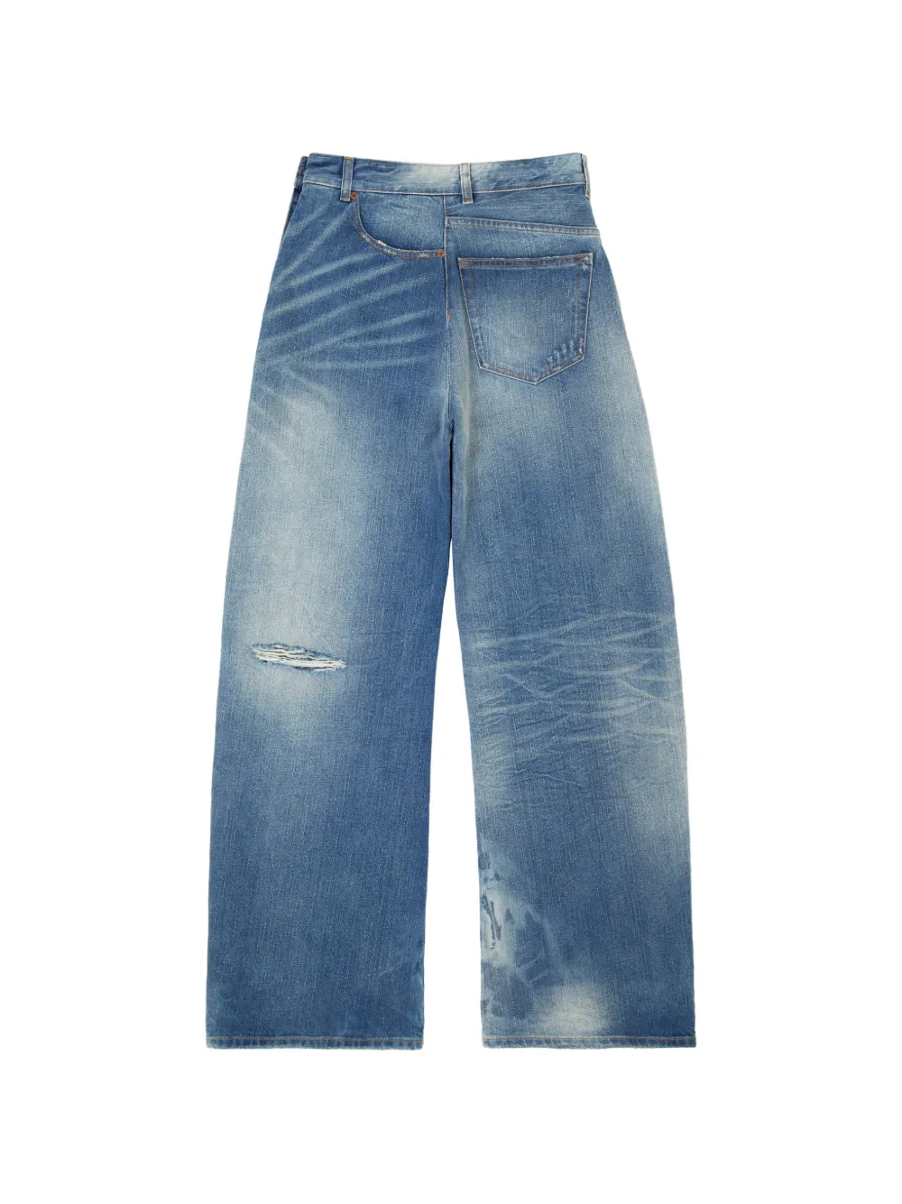 MM6 Maison Margiela Jeans met wijde pijpen Blauw