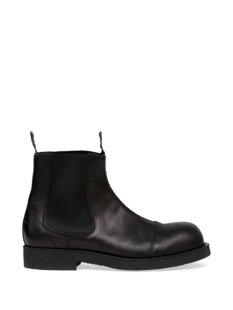 MM6 Maison Margiela Biker leather chelsea boots