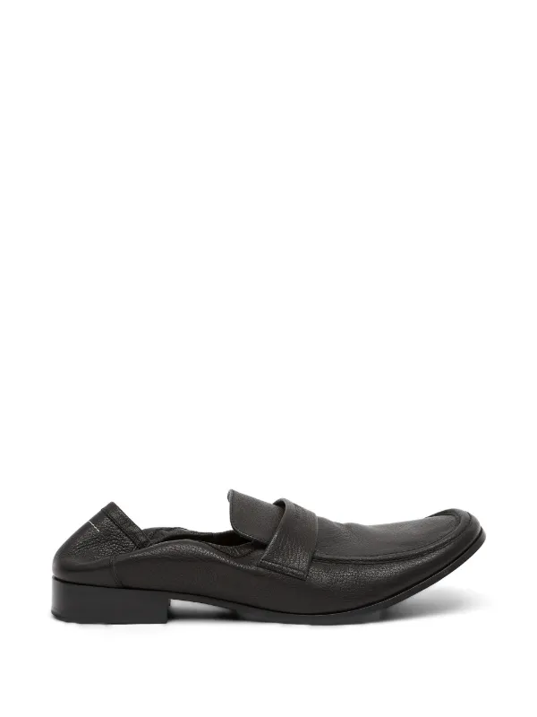 MM6 Maison Margiela Swing Toe レザーローファー | ブラック