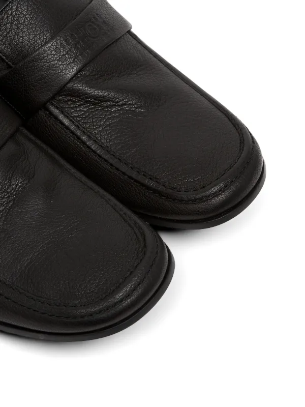 MM6 Maison Margiela Swing Toe レザーローファー | ブラック
