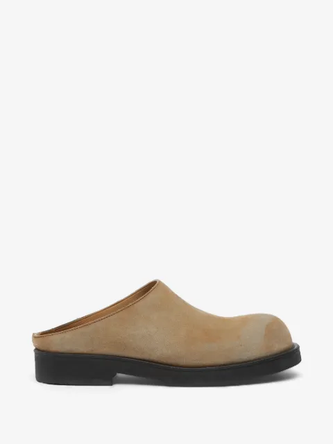 MM6 Maison Margiela Biker washed suede mules
