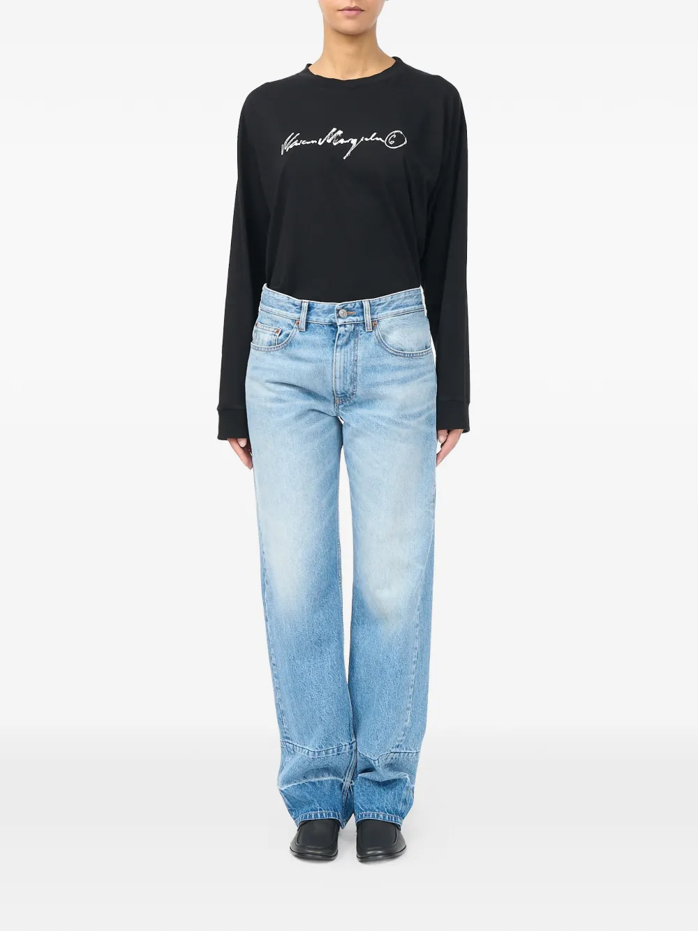 MM6 Maison Margiela Straight jeans Blauw