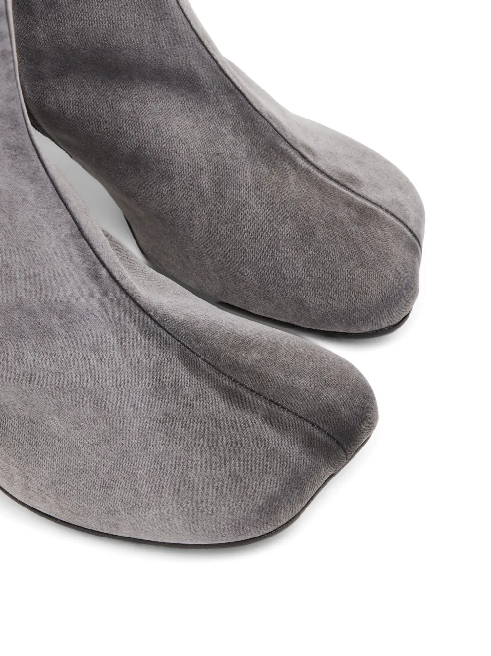 MM6 Maison Margiela Anatomic satin ankle boots Grijs