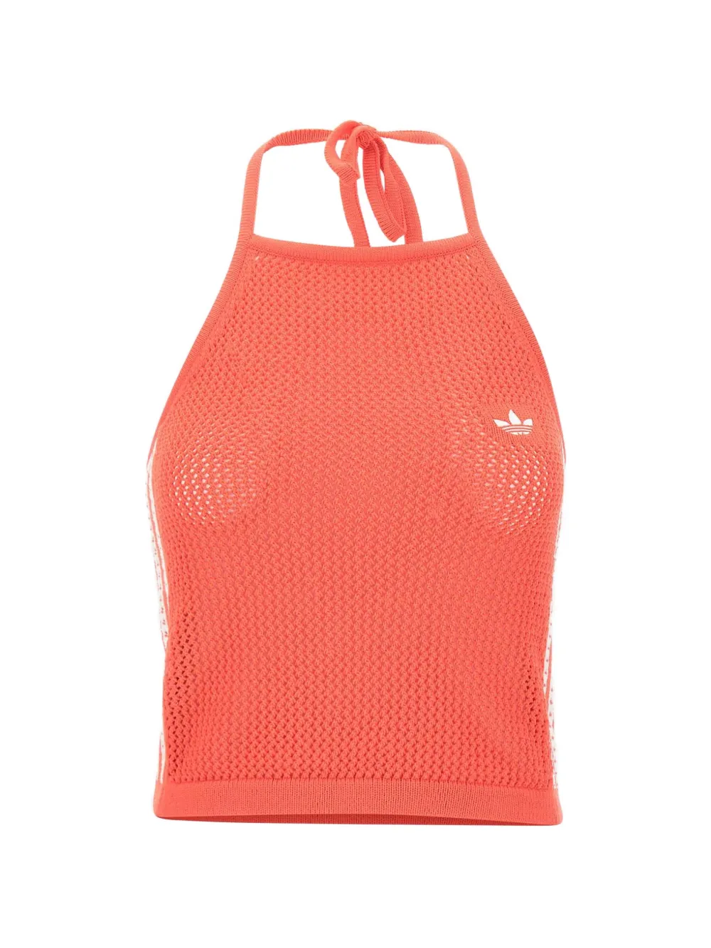 adidas crochet-knit halterneck top - Rosso