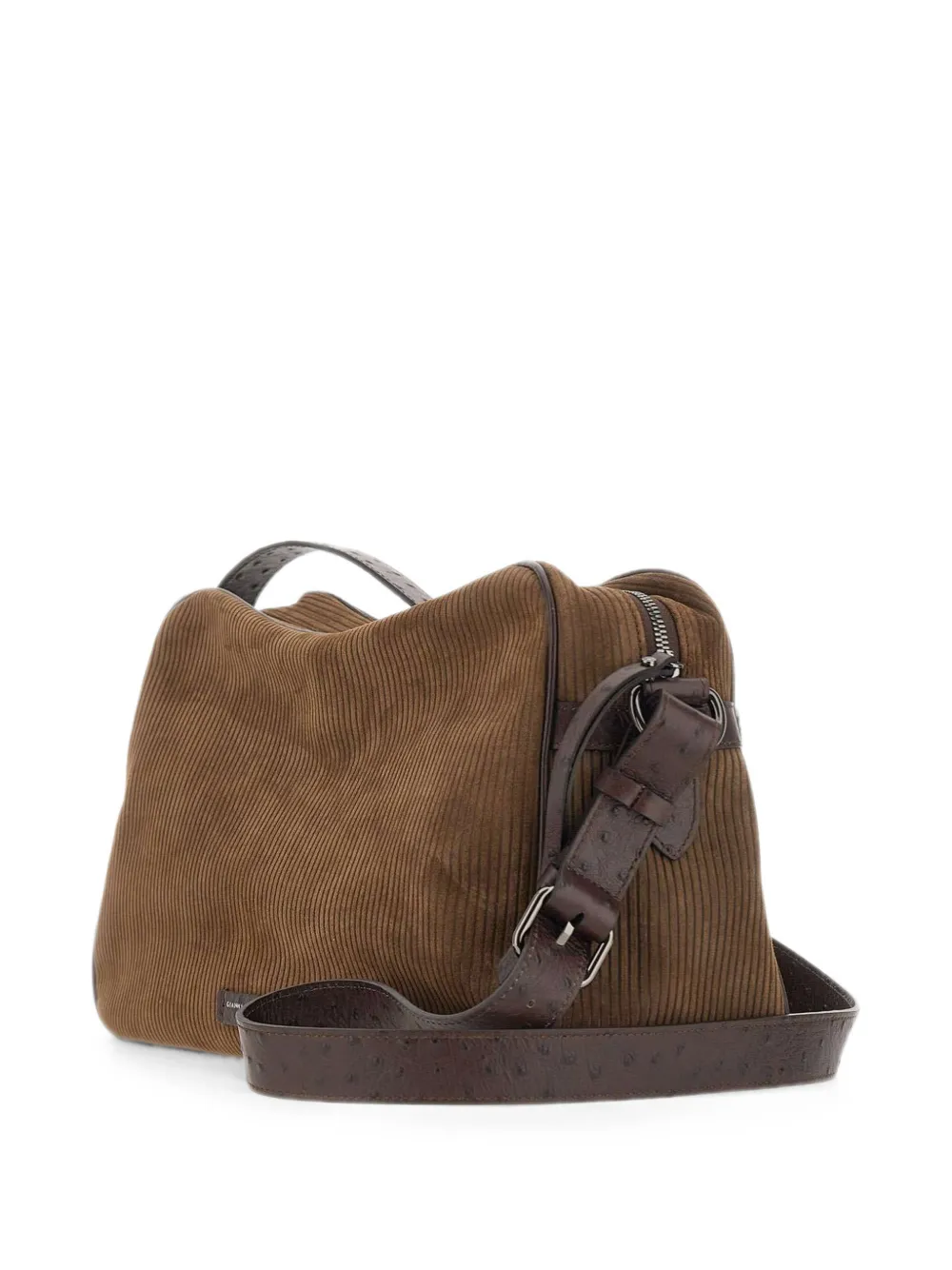GIANNI CHIARINI Cora schoudertas met ribfluwelen effect Bruin