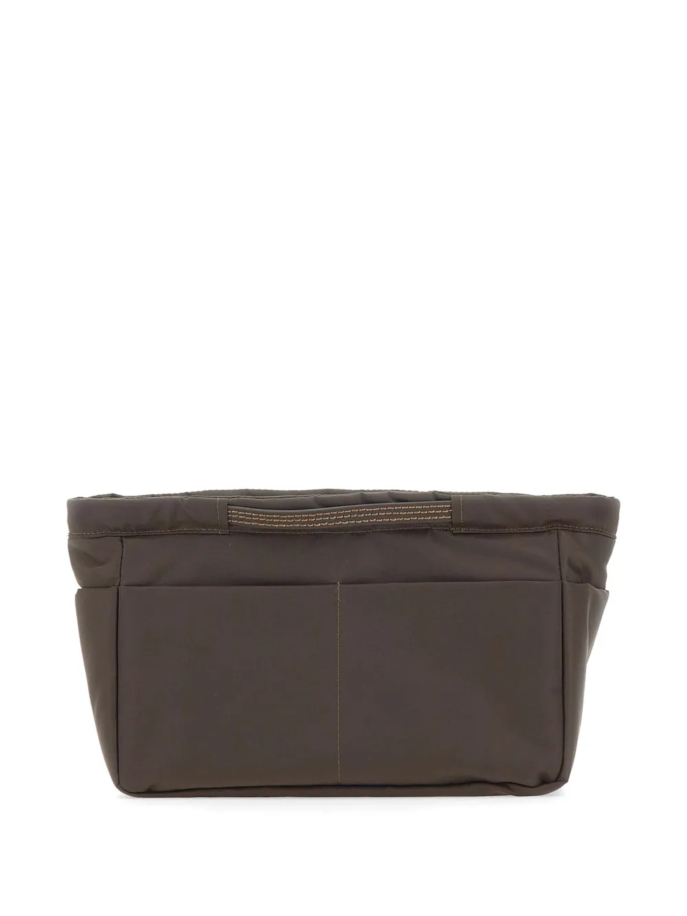 GIANNI CHIARINI BAGSinBAG clutch met contrasterend stiksel Bruin