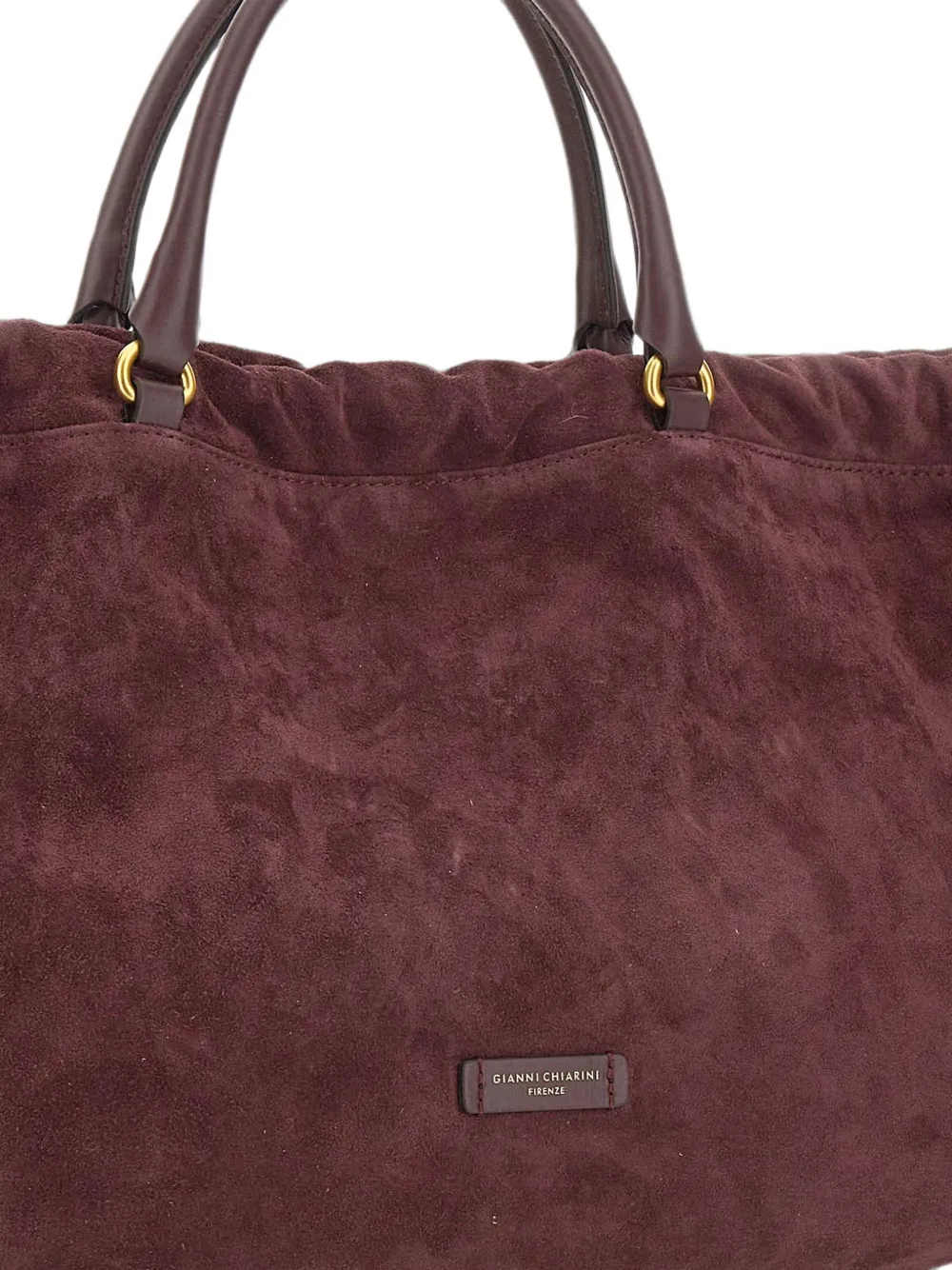 GIANNI CHIARINI Morgana suède shopper Rood