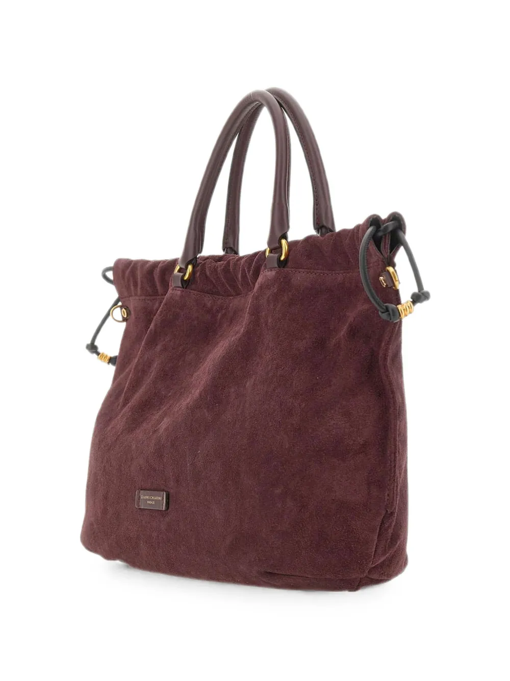 GIANNI CHIARINI Morgana suède shopper Rood