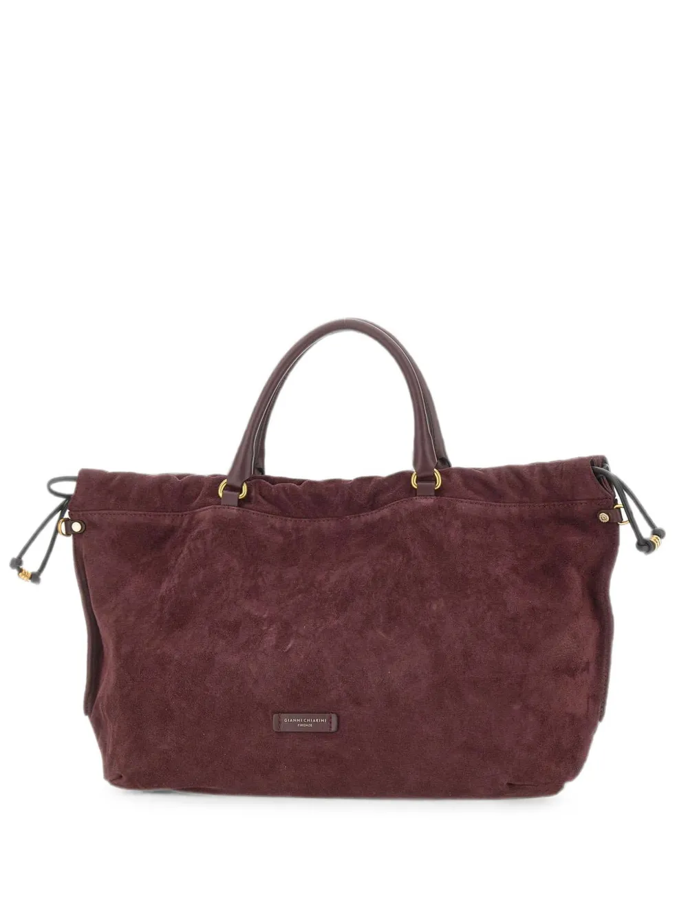 GIANNI CHIARINI Morgana suede tote bag - Rosso