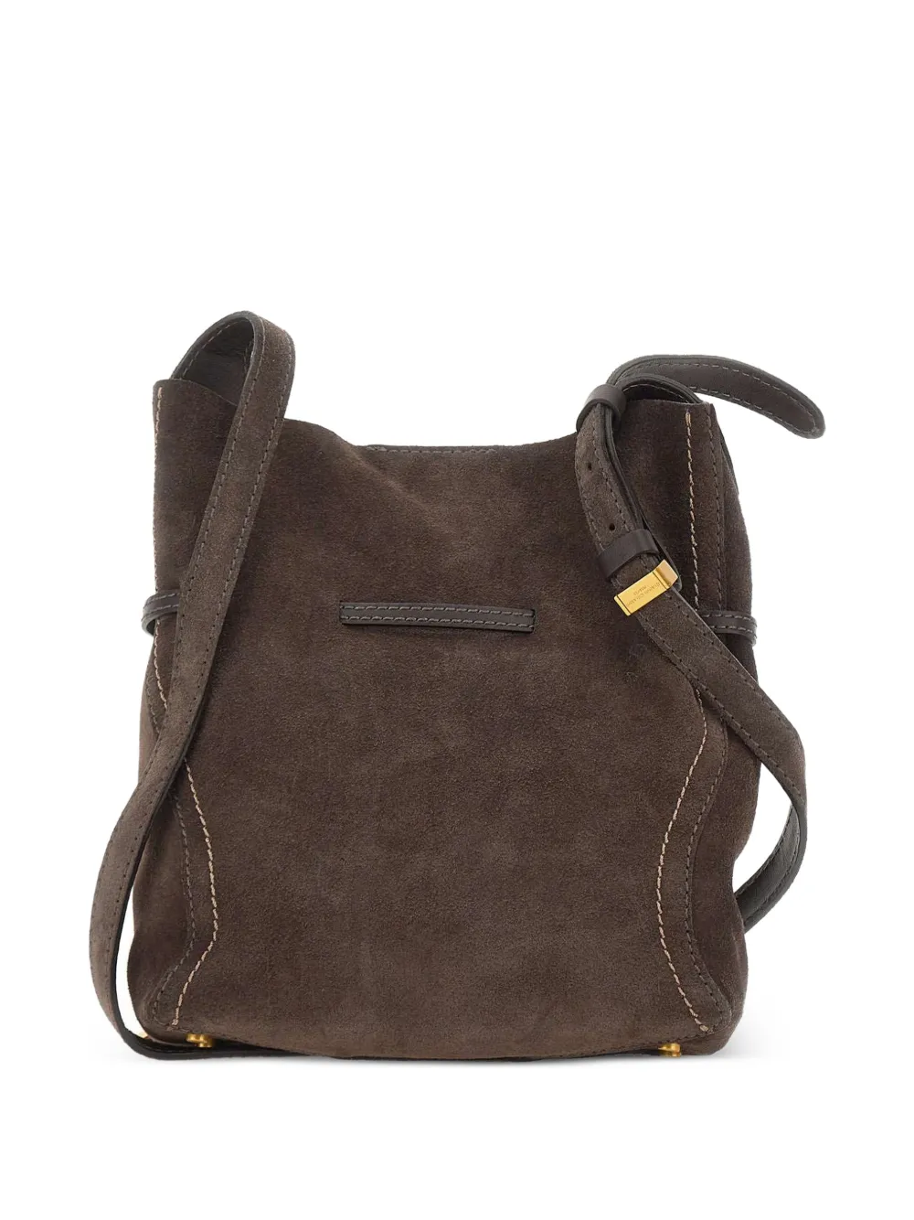 GIANNI CHIARINI Sienna crossbodytas met contrasterend stiksel Bruin