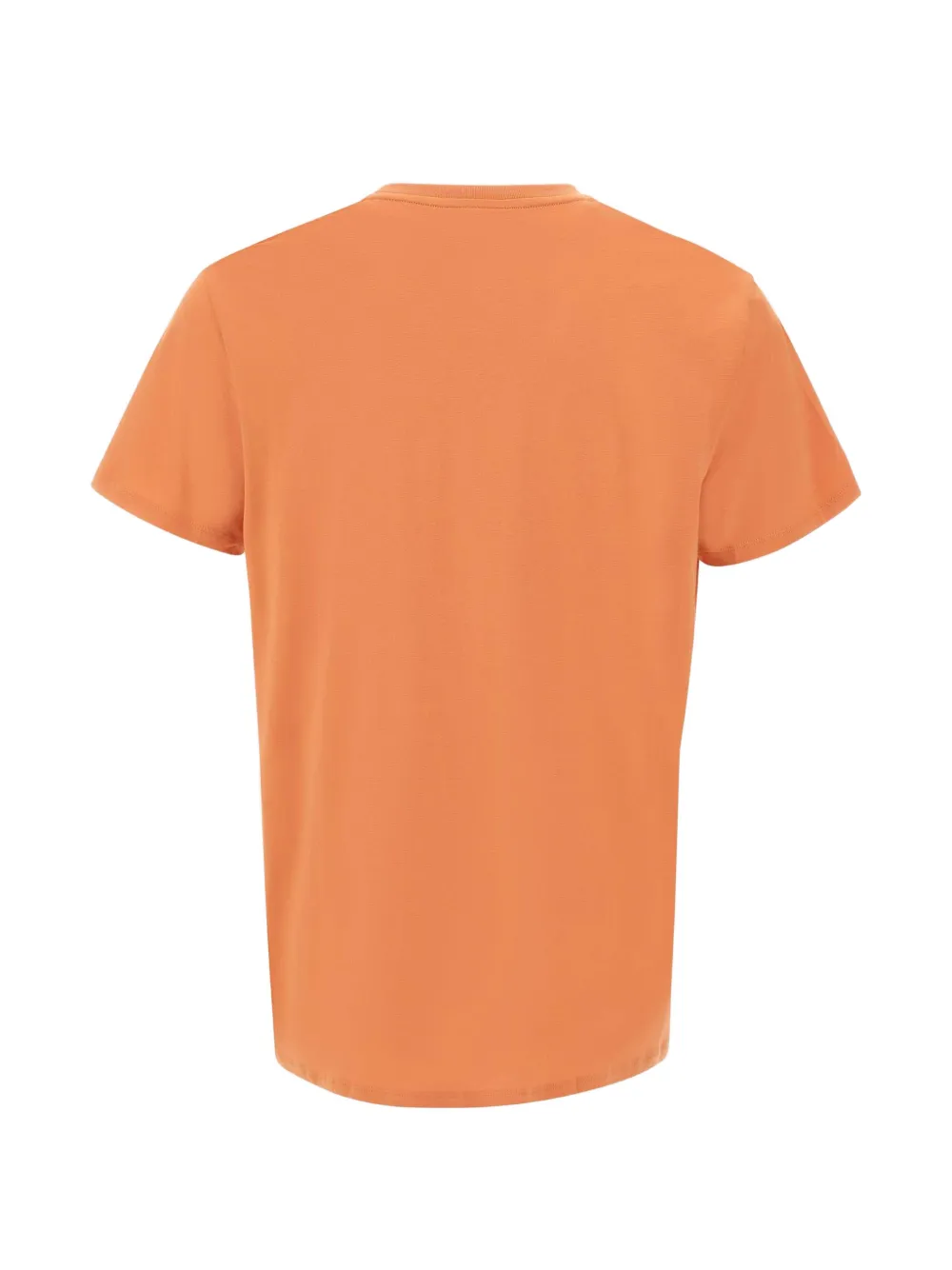 Lacoste Katoenen T-shirt met logopatch Oranje