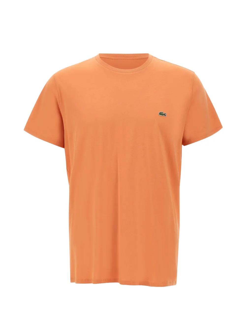 Lacoste logo-patch cotton T-shirt - Orange