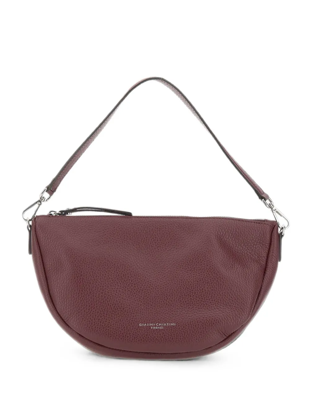 GIANNI CHIARINI Cleo grained leather shoulder bag - Rosso