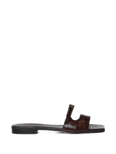 Giuliano Galiano Cocco croc-effect buckle-fastening sandals