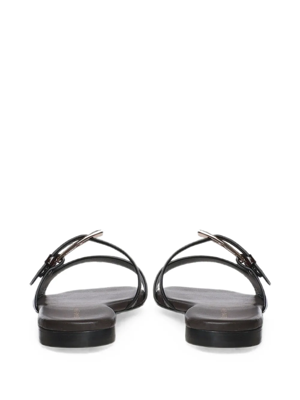 Giuliano Galiano Cocco croc-effect buckle-fastening sandals Bruin