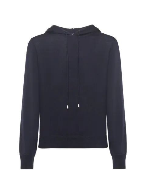 Galiano fine-knit virgin-wool hoodie